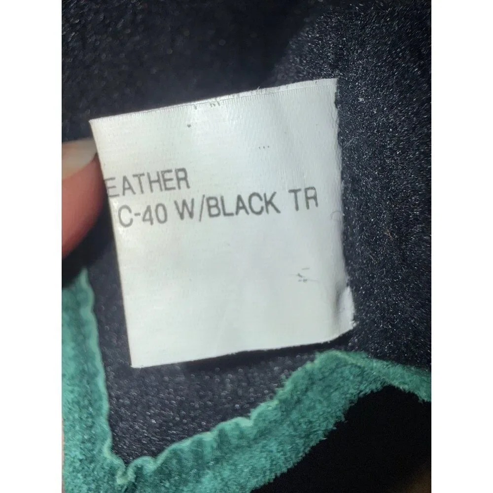 Thinslate Green Pig Suede Leather‎ Gloves Size Large